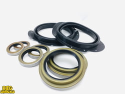 5 Ton Front Axle Boot Seal Kit Black