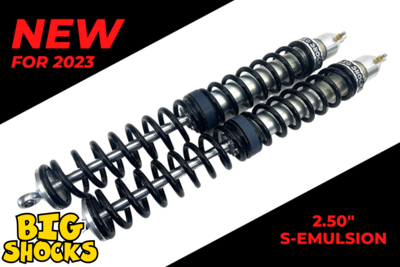 2.50" S-Emulsion - 8" Travel (2) Shock & Spring Packages