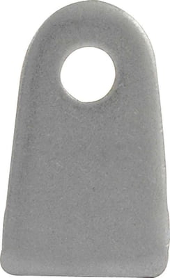 Chassis Tab, Bumper Tab, Flat, 1/4" Mounting Hole, 1/8" Thick, 4pk