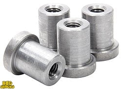 Allstar Performance Weld-On Nut 3/8"-16 x 7/8" UHL - 4 Pack