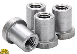 Allstar Performance Weld-On Nut 1/2"-13 x 7/8" UHL - 4 Pack