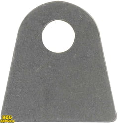 Chassis Tab, Flat, 1/2" Mounting Hole, 1/8" Thick, 4pk