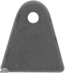 Chassis Tab, Flat, 1/4" Mounting Hole, 1/8" Thick, 4pk