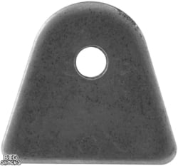 BSALL60012 Chassis Tab, Flat, 1/4" Mounting Hole, 1/8" Thick, 4pk