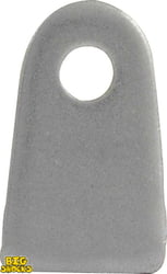 Chassis Tab, Bumper Tab, Flat, 1/4" Mounting Hole, 1/8" Thick, 4pk