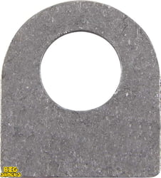 Chassis Tab, Flat, 9/16" Mounting Hole, 0.100" Thick, 4pk