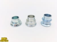 Black 2-1/2in. Diameter Motorcycle & Scooter Mufflers 8-Pack Steel Rod End Reducer Spacers - 5/8 To 1/2 Heim Joint Misalignment Adapters 2-1/2in. Diameter Motorcycle Silencers, Mufflers And Baffles