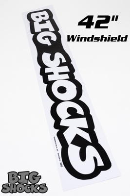 Big Shocks 42" Windshield White