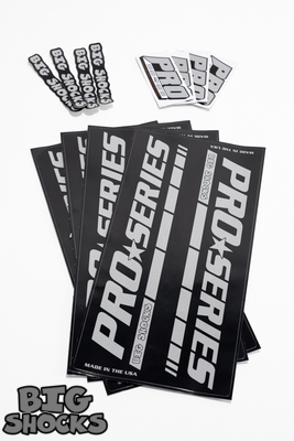 Big Shocks PRO Series Gray Decal Kit