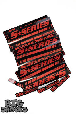 Big Shocks S-Series Red Decals