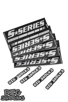 Big Shocks S-Series Gray Decals