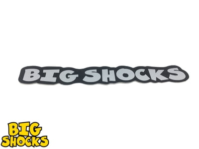 Big Shocks Decals Silver
