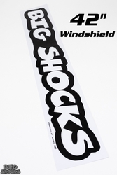 Big Shocks 42" Windshield White