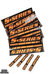 Big Shocks S-Series Orange Decals