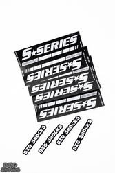 Big Shocks S-Series White Decals